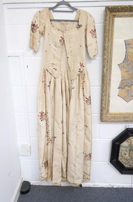 Lot 271 - Clothing. A Spitalfields silk overdress, circa 1780s