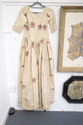 Lot 271 - Clothing. A Spitalfields silk overdress, circa 1780s