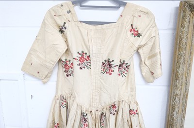 Lot 271 - Clothing. A Spitalfields silk overdress, circa 1780s