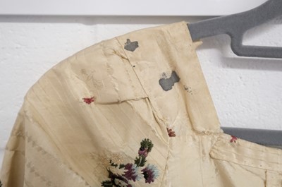 Lot 271 - Clothing. A Spitalfields silk overdress, circa 1780s