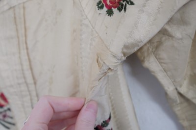 Lot 271 - Clothing. A Spitalfields silk overdress, circa 1780s