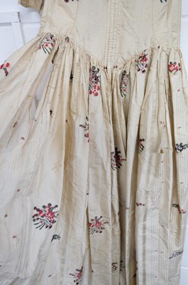 Lot 271 - Clothing. A Spitalfields silk overdress, circa 1780s
