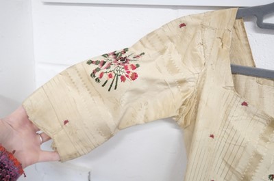 Lot 271 - Clothing. A Spitalfields silk overdress, circa 1780s