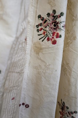 Lot 271 - Clothing. A Spitalfields silk overdress, circa 1780s
