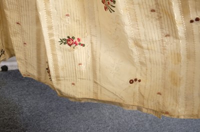 Lot 271 - Clothing. A Spitalfields silk overdress, circa 1780s