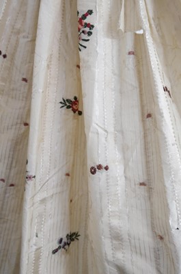 Lot 271 - Clothing. A Spitalfields silk overdress, circa 1780s