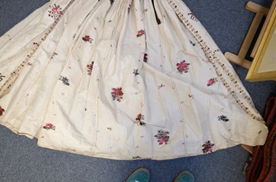 Lot 271 - Clothing. A Spitalfields silk overdress, circa 1780s