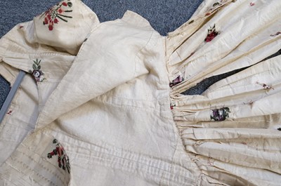 Lot 271 - Clothing. A Spitalfields silk overdress, circa 1780s