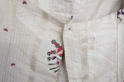 Lot 271 - Clothing. A Spitalfields silk overdress, circa 1780s