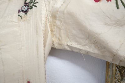 Lot 271 - Clothing. A Spitalfields silk overdress, circa 1780s