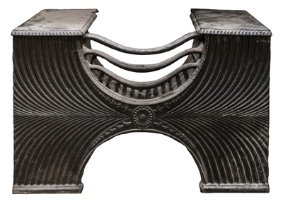 Lot 410 - Fire grate. A George III cast iron hob grate