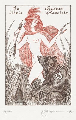 Lot 420 - Ukraine, Poland, Russia, and Latvia. A collection of approximately 100 ex libris