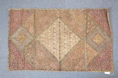 Lot 289 - Indian. An embroidered panel, mid 19th century