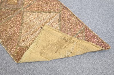 Lot 289 - Indian. An embroidered panel, mid 19th century