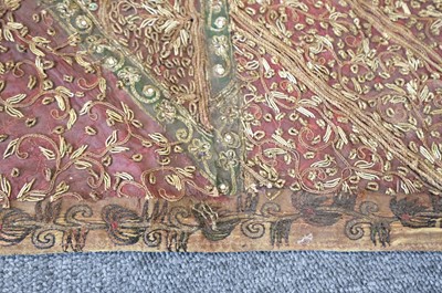 Lot 289 - Indian. An embroidered panel, mid 19th century
