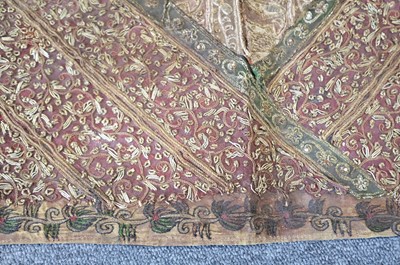 Lot 289 - Indian. An embroidered panel, mid 19th century