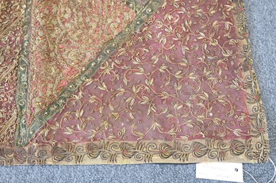Lot 289 - Indian. An embroidered panel, mid 19th century