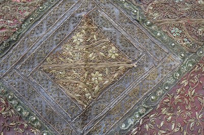 Lot 289 - Indian. An embroidered panel, mid 19th century