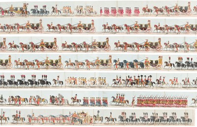 Lot 185 - Queen Victoria Coronation Panorama. Fores' Grand Coronation Procession..., 20 August 1838
