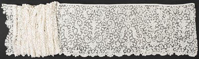 Lot 318 - Flemish. A large lace flounce, Belgium, circa 1680-1720