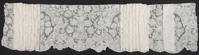 Lot 309 - Brussels. A large lace flounce, Belgium, 19th century, & other Belgian lace