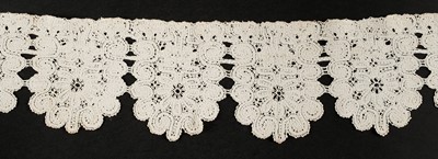 Lot 323 - Flemish. An unusual length of lace, Belgium, circa 1630-1650, & other 17th century Flemish lace