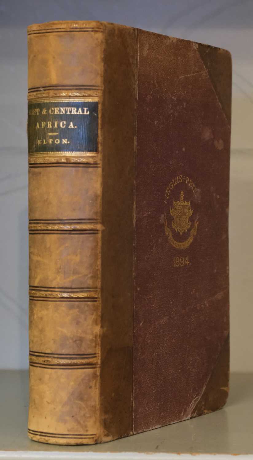 Lot 14 - Elton (J. Frederic). Travels and Researches among ... Eastern & Central Africa, 1879