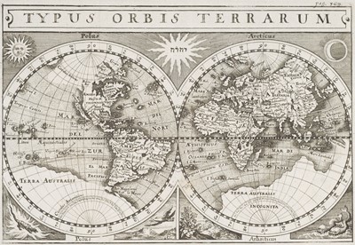 Lot 526 - World. Merian (Matthäus). Typus Orbis Terrarum, Frankfurt: circa 1641