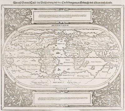 Lot 527 - World. Münster (Sebastian), Die Erst General Tafel..., [1588 or later]