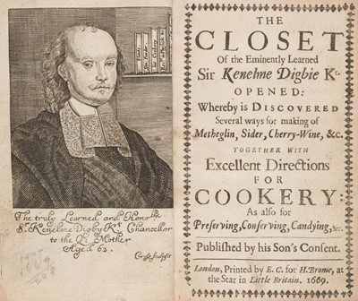 Lot 206 - Digby (Kenelm). The Closet of the Eminently Learned Sir Kenelme Digbie Kt. opened..., 1669
