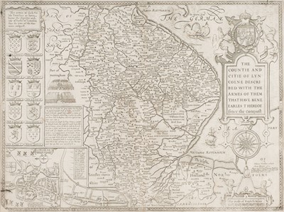 Lot 472 - Lincolnshire. Speed (John), The Countie and Citie of Lincolne described..., 1676