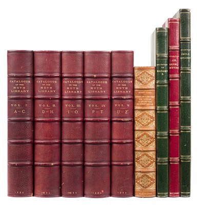Lot 307 - Huth Library. A Catalogue of the Printed Books, 5 volumes, 1880 + others