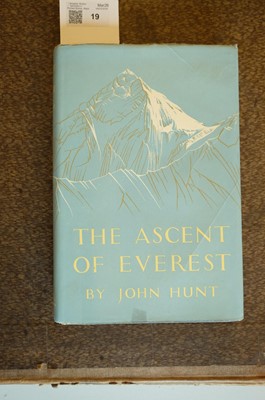 Lot 19 - Hunt (John). The Ascent of Everest, 1st edition, London: Hodder & Stoughton, 1953