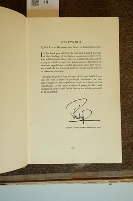 Lot 19 - Hunt (John). The Ascent of Everest, 1st edition, London: Hodder & Stoughton, 1953