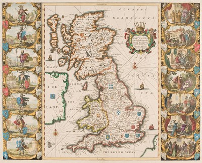 Lot 430 - British Isles. Jansson (Jan), Britannia prout divisa temporibus Anglo-Saxonum..., [1646 or later]