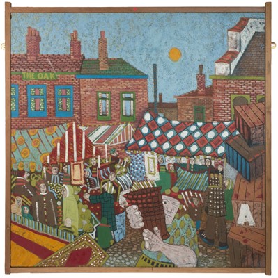 Lot 211 - Hopkinson (John, 1941-2021). Street Market scene outside The Oak