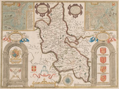 Lot 434 - Buckinghamshire. Speed (John), Buckingham both Shyre and Shire Towne..., H, Overton [1713 - 43]