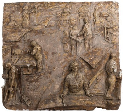 Lot 166 - Koenig (Ghisha, 1921-1993). Forgotten Fifties, Sheffield, 1984, plaster relief