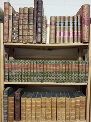 Lot 363 - Bindings. A miscellaneous collection of mostly 19th Century literature, approximately 75 volumes