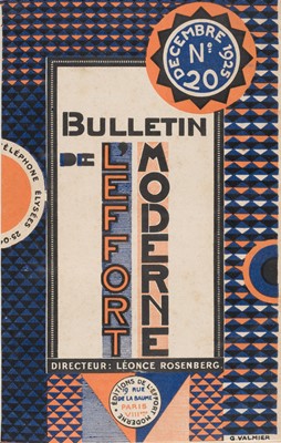 Lot 182 - Rosenberg (Léonce, editor). Bulletin de l'Effort Moderne, numbers 20, 35 & 40, 1925 & 1927