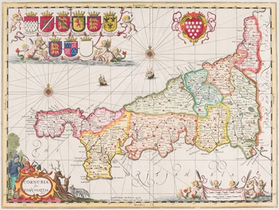 Lot 440 - Cornwall. (Schenk P. & G. Valk), Cornubia sive Cornwallia, Amsterdam: circa 1720