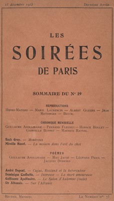 Lot 395 - Les Soirées de Paris. Deuxième Année, numéros 19-26, 1913-1914
