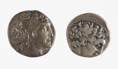 Lot 534 - Silver tetradrachm coin. Ptolemaic Kingdom of Egypt, Ptolemy XII Neos Dionysios, Tetradrachm, 65-64 BC