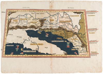 Lot 467 - Italy & the Balkans. Ptolomey (Claudius). Quinta Europe Tabula, Ulm: [1482 or later]