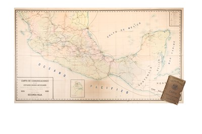 Lot 487 - Mexico. Carta de Comunicaciones de los Estados Unidos Mexicanos..., Berlin: 1895 - 96
