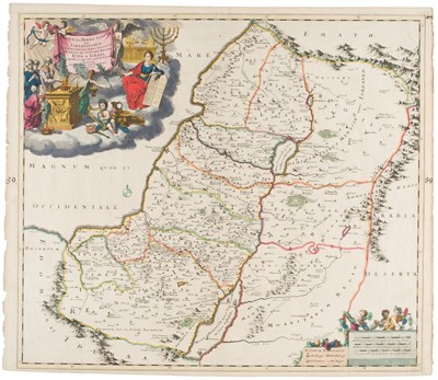 Lot 460 - Holy Land. Danckerts (T.), Judea sive Terra Sancta quae Israelitarum..., Amsterdam, circa 1690