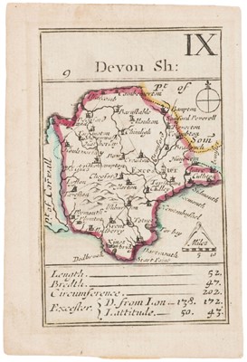 Lot 444 - Devon. Morden (Robert), Devon Sh., [1680 - 1773]
