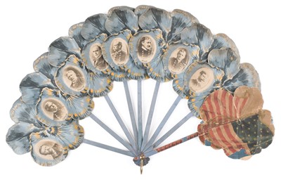 Lot 372 - Military Fan. Spanish-American War Patriotic Fan, circa 1898, & 14 others