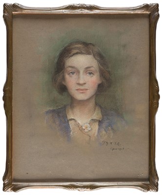 Lot 112 - Yates (Frederick, 1854-1919). Two pastel portraits of Violet Castleman Curry (1892-1979), 1915