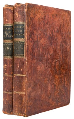 Lot 94 - Boswell (James). The Life of Samuel Johnson, 2 volumes, 1st edition, 1st issue,1791
